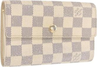 Louis Vuitton Pre-owned Wallets, female, White, Size: ONE SIZE Pre-owned Canvas Wallet
