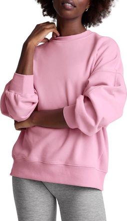 Beyond Yoga Solstice Oversize Cotton Blend Sweatshirt in Pink Haze at Nordstrom Rack, Size Xx-Small