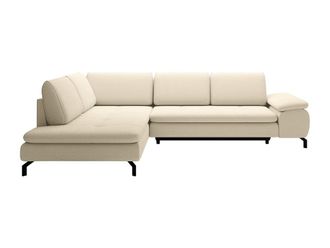 VENTE-UNIQUE.COM Sof&aacute; rinconera tela beige