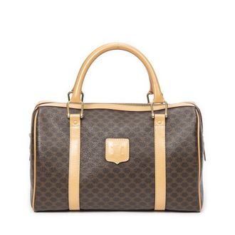 Celine Pre-owned Womens Vintage Small Boston Handbag - Beige - One Size