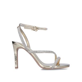 Carvela Womens Paparazzi Sandals - Gold - Size UK 4