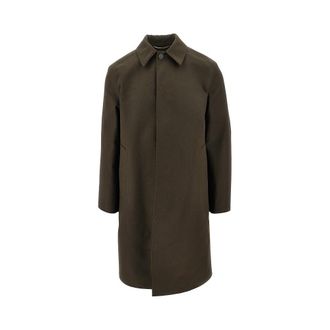 Saint Laurent Water-repellent gabardine coat Man 48