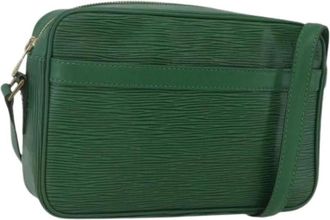 Louis Vuitton Pre-owned Leren Crossbodytas - Dames - Vintage Schoudertas - Groen - ONE Size - Leer - Vintage