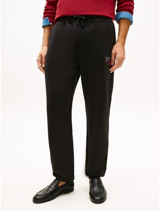Tommy Hilfiger Mens Embroidered Logo Sweatpant - Black - XL