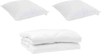 vidaXL Edredón con almohada 3 pcs Microfibra vidaXL