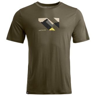 Ortovox 140 Cool Landscape T-Shirt Merinoshirt f&uuml;r Herren | dark wild herbs