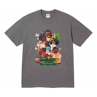 SUPREME Great Muta Charcoal T-Shirt Grey SUP-FW23-253