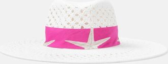 Valentino Printed raffia sun hat