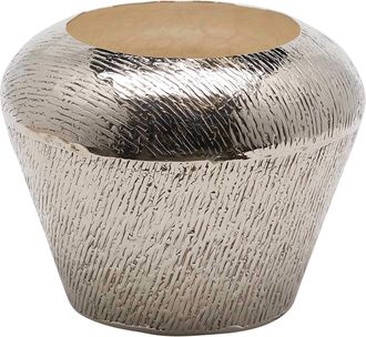 Schubiger M&ouml;bel Vase Aluminium Silber Konisch H: 24 cm
