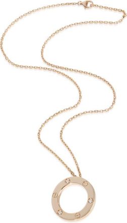 Cartier Pre-Owned Cartier Rose Gold Diamond Love Pendant