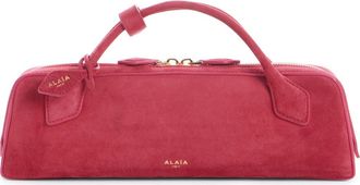Alaia Le Teckel Suede East/West Clutch in Framboise at Nordstrom