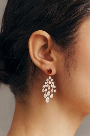 Anthropologie Nadri Feliz Petite Waterfall Chandelier Earrings