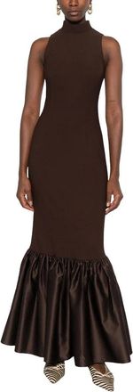 Rotate Abito Lungo Aderente - - Dresses - Donna - Marrone - M