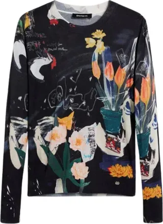 Desigual Donna, Maglie, Nero, S, new