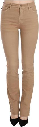 Just Cavalli Italiaanse Chic Mid Waist Skinny Broek - Dames - Slim Fit Jeans - Bruin - W24 - Jeans