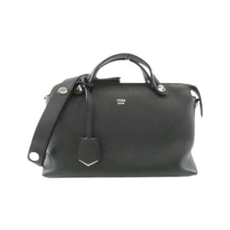 Fendi Pre-owned By The Way Calf Leather Bag - Dames - Pre-owned - Zwart - Maat: ONE Size Leer