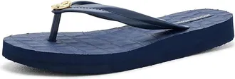 Michael Kors Posie Flip-Flops Womens Dress Sandals Dress Blues : 10 M, Synthetic