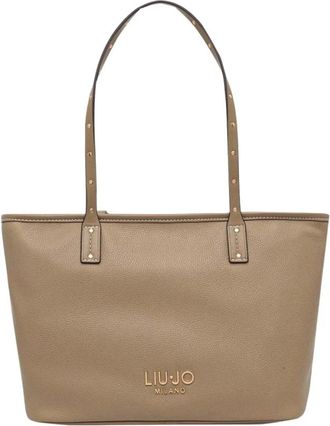 Liu Jo Evrim Tote Small - Dames - Shoppers - Beige - ONE Size - Polyester - Tassen