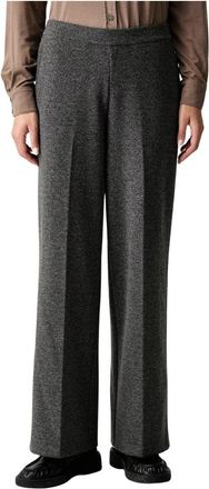 Marc O'Polo Wijde broek - Dames - Wijde Broeken - Grijs - XS - Katoen - Broeken