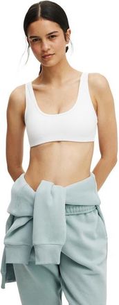 Cotton On Womens Active Ultra Soft Low Back Crop in White at Nordstrom, Size X-Small