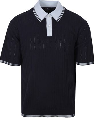 Paul Smith Mens SWEATER SS POLO DARK NAVY Cotton - Size X-Large