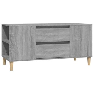 Berkfield Home TV Cabinet Grey Sonoma 102x44.5x50 cm Engineered Wood
