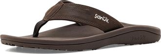 Sanuk On The Rocks Mens Wedge Shoes True Brown : 11 D - Medium, Rubber