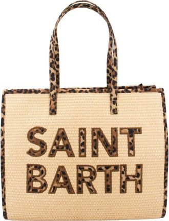 MC2 Saint Barth Tote Bags, female, Beige, Size: ONE SIZE Woven Straw Tote