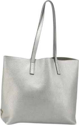 Prada Pre-owned Vintage Tote Bag - Dames - Vintage Shopper - Grijs - ONE Size - Leer - Vintage
