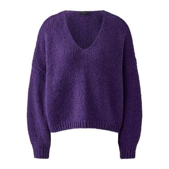 Oui Dames, Truien, Paars, Maat: XL Wol