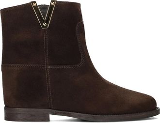 Via Roma 15 Schoenen, Dames, Bruin, 39 EU, Su&egrave;de, Bruine Su&egrave;de Enkellaarsjes Santa Monica