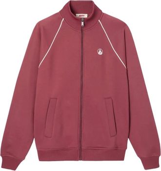 Jott Klassieke Zip-through Jas - Dames - Vesten met rits - Rood - L - Katoen - Hoodies & sweatvesten