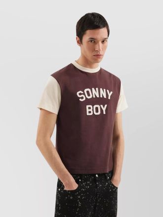 1989 STUDIO boy graphic print crew neck t-shirt