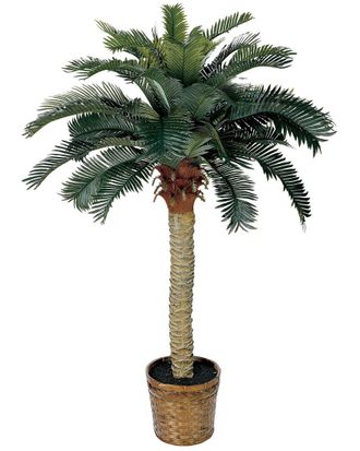 Nearly Natural 4Ft Sago Silk Palm Tree