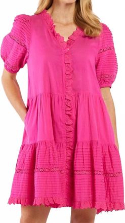 Jude Connally Renee Mini Dress In Raspberry
