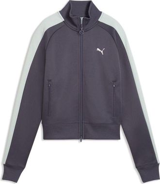 Puma (WMNS) PUMA T7 Short Track Jacket Inky Depths Creme De Mint 629796-56