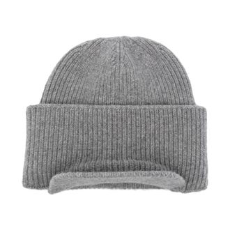 Laneus Geribbelde baseballpet voor vrouwen - Dames - Hoeden - Grijs - ONE Size - Accessoires