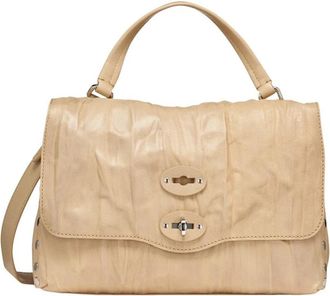 Zanellato Crossbody Bag - Dames - Handtassen - Beige - ONE Size - Leer - Tassen