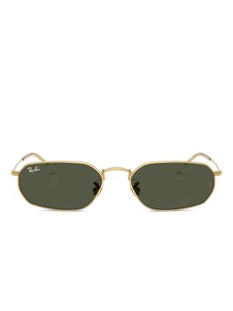Ray-Ban geometric-frame sunglasses - unisex - Metal - 54 - Gold
