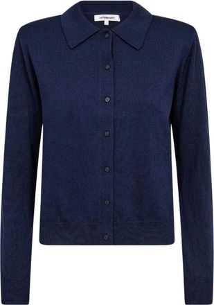 Co'Couture CoryCC Padded LS Cardigan - Dames - Truien - Blauw - Maat: XL Poliester