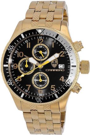 Torino Carrero LaserGraph Chronograph Quartz Black Dial Mens Watch CG17733BKSVJ