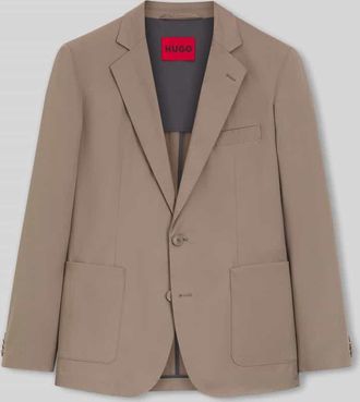 HUGO BOSS Slim Fit Sakko aus Baumwoll-Mix Modell HANFRED262X in Hellbraun, Gr&ouml;&szlig;e 102