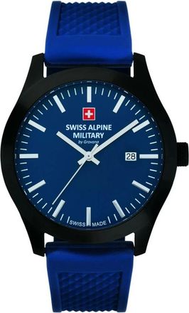 Swiss Alpine Military Quartz Horloge - Heren - Horloges - Blauw - ONE Size - Accessoires