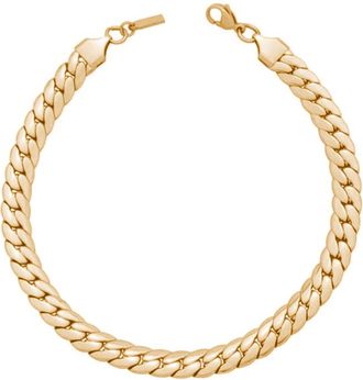 Pompeii3 Jean 8mm Anklet 18k Gold Plated 10 Length