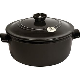 Emile Henry Flame Round Stewpot Dutch Oven, 5.5 Quart