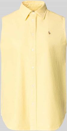 Polo Ralph Lauren Relaxed Fit Hemdbluse aus reiner Baumwolle in Hellgelb, Gr&ouml;&szlig;e XL