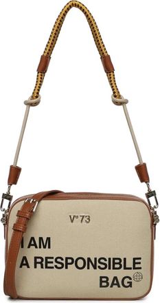 V&deg; 73 Responsibility Schoudertas - Dames - Schoudertassen - Beige - ONE Size - Leer - Tassen