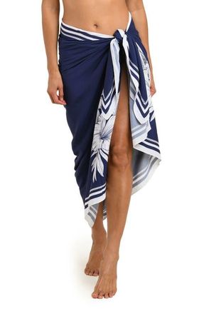 La Blanca Mariner Cover-Up Pareo in Indigo at Nordstrom