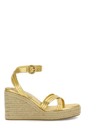 Gianvito Rossi Lianne Beach Espadrillas in Gold Nappa at Nordstrom, Size 37.5