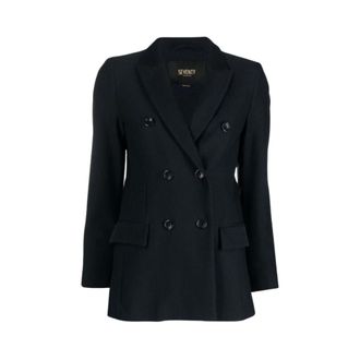 Seventy Blazers, female, Blue, Size: 2XS Seventy Jackets